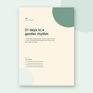 RDB Small Steps Reset - 21-Day Digital Wellbeing Guide